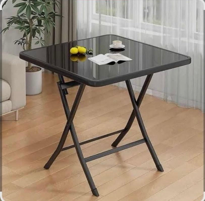ميز زجاج ضد الكسر 60*60 - black