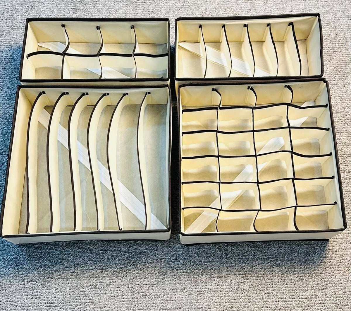 سيت مقسم ملابس  - beige