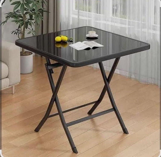 ميز 70*70 زجاج ضد الكسر - black